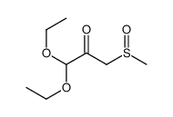 1,1-diethoxy-3-methylsulfinylpropan-2-one结构式