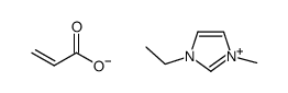 1-ethyl-3-methyl-1H-imidazol-3-ium acrylate结构式
