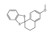 6'-methoxy-3',4'-dihydrospiro(1,3-benzodithiole-2,1'(2'H)naphthalene)结构式