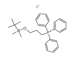 3-(tert-butyldimethylsilyloxy)propyl(triphenyl)phosphonium iodide Structure