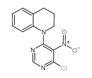 1-(6-氯-5-硝基-4-嘧啶)-1,2,3,4-四氢喹啉结构式