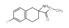 2-氨基-6-氟-1,2,3,4-四氢萘-2-羧酸甲酯结构式
