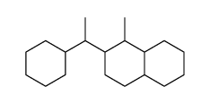 2-(1-cyclohexylethyl)-1-methyl-1,2,3,4,4a,5,6,7,8,8a-decahydronaphthalene结构式