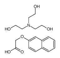 2-Hydroxy-N,N-bis(2-hydroxyethyl)ethanaminium (2-naphthyloxy)acet ate Structure