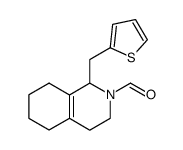 1-(thiophen-2-ylmethyl)-3,4,5,6,7,8-hexahydroisoquinoline-2(1H)-carbaldehyde Structure