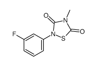 2-(3-fluorophenyl)-4-methyl-1,2,4-thiadiazolidine-3,5-dione Structure
