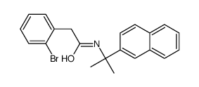 2-(2-bromophenyl)-N-(2-naphthalen-2-ylpropan-2-yl)acetamide结构式