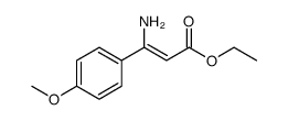 2-Propenoic acid, 3-amino-3-(4-methoxyphenyl)-, ethyl ester结构式