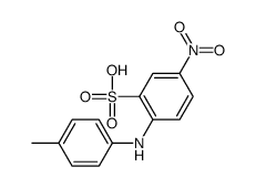 5-nitro-2-p-toluidinobenzenesulphonic acid结构式