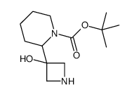 2-(3-羟基氮杂啶-3-基)哌啶-1-羧酸叔丁酯结构式