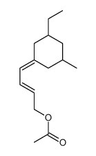 4-(3-ethyl-5-methylcyclohexylidene)-2-buten-1-yl acetate Structure