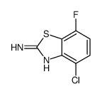 2-BENZOTHIAZOLAMINE, 4-CHLORO-7-FLUORO- Structure