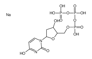 2′-脱氧尿苷 5'-三磷酸钠盐溶液结构式