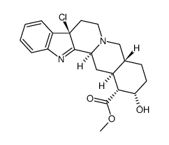 7-chloro-17-hydroxy-2,7-dihydro-yohimb-1-ene-16-carboxylic acid methyl ester Structure