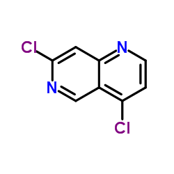 4,7-Dichloro-1,6-naphthyridine Structure