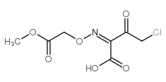 4-氯-2-(Z)-甲氧基甲酰甲氧基亚氨基-3-氧代丁酸结构式