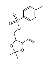 Toluene-4-sulfonic acid (4R,5S)-2,2-dimethyl-5-vinyl-[1,3]dioxolan-4-ylmethyl ester Structure