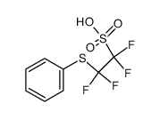 2-(phenylsulfanyl)-1,1,2,2-tetrafluoroethanesulfonic acid Structure