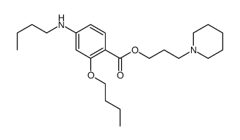 BENZOIC ACID, 2-BUTOXY-4-BUTYLAMINO-, 3-PIPERIDINOPROPYL ESTER结构式