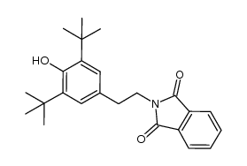 N-(2-(3,5-di-tert-butyl-4-hydroxyphenyl)ethyl)phthalimide结构式
