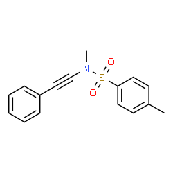 N,4-二甲基-N-(苯基乙炔基)苯磺酰胺结构式