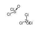 zirconium(IV) chloride * thionylchloride Structure