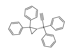 (R)-(1-(2,2-diphenylcyclopropyl)prop-2-yne-1,1-diyl)dibenzene Structure