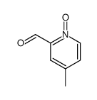 Picolinaldehyde, 4-methyl-, 1-oxide (6CI)结构式