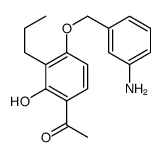 1-[4-[(3-aminophenyl)methoxy]-2-hydroxy-3-propylphenyl]ethanone结构式