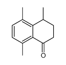 4,5,8-Trimethyl-3,4-dihydronaphthalene-1(2H)-one结构式