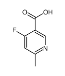 4-氟-6-甲基-吡啶-3-甲酸结构式