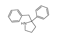 2-benzyl-2-phenylpyrrolidine Structure