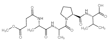 N-甲氧基琥珀酰-丙氨酸-丙氨酸-丙氨酸结构式