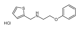 2-PHENOXYETHYL-2,2'-THENYLAMINOETHANE, HYDROCHLORIDE Structure