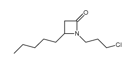 1-(3-chloropropyl)-4-pentylazetidin-2-one结构式