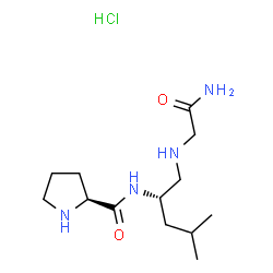 prolyl-leucyl-psi(methylamino)glycinamide Structure