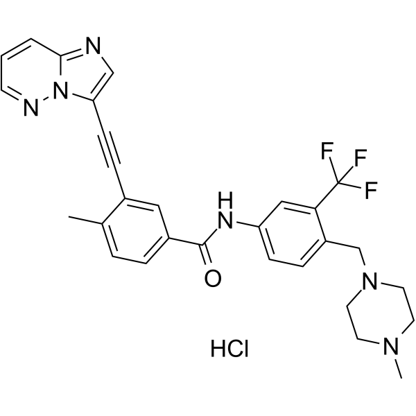 Ponatinib hydrochloride structure