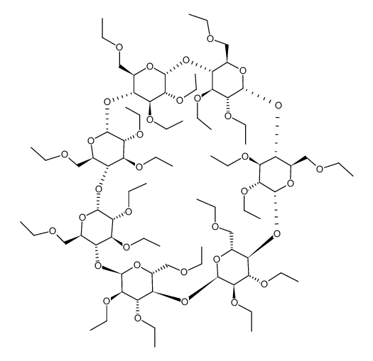 heptakis(2,3,6-tri-O-ethyl)-β-cyclodextrin Structure