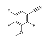 2,4,5-三氟-3-甲氧基苯甲腈结构式