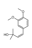 (E)-4-(3,4-dimethoxyphenyl)-2-methylbut-3-en-2-ol结构式