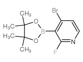 4-溴-2-氟吡啶-3-硼酸频那醇酯结构式