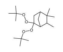 2,2-di(tert-butylperoxy)-5,5,6-trimethylbicyclo[2.2.1]heptane结构式