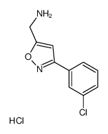 (3-(3-氯苯基)异噁唑-5-基)甲胺盐酸盐结构式
