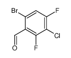 6-Bromo-3-chloro-2,4-difluorobenzaldehyde structure