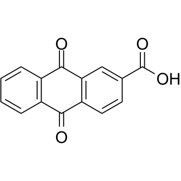 2-Anthraquinonecarboxylic acid structure