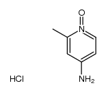 2-methyl-1-oxy-[4]pyridylamine, hydrochloride Structure