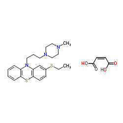 二马来酸硫乙基哌嗪结构式