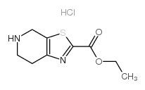 4,5,6,7-四氢噻唑并[5,4-c]吡啶-2-甲酸乙酯盐酸盐结构式