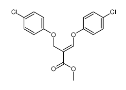methyl 3-(4-chlorophenoxy)-2-((4-chlorophenoxy)methyl)acrylate Structure