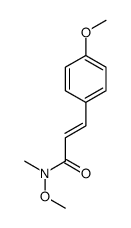 N-methoxy-3-(4-methoxyphenyl)-N-methylprop-2-enamide结构式